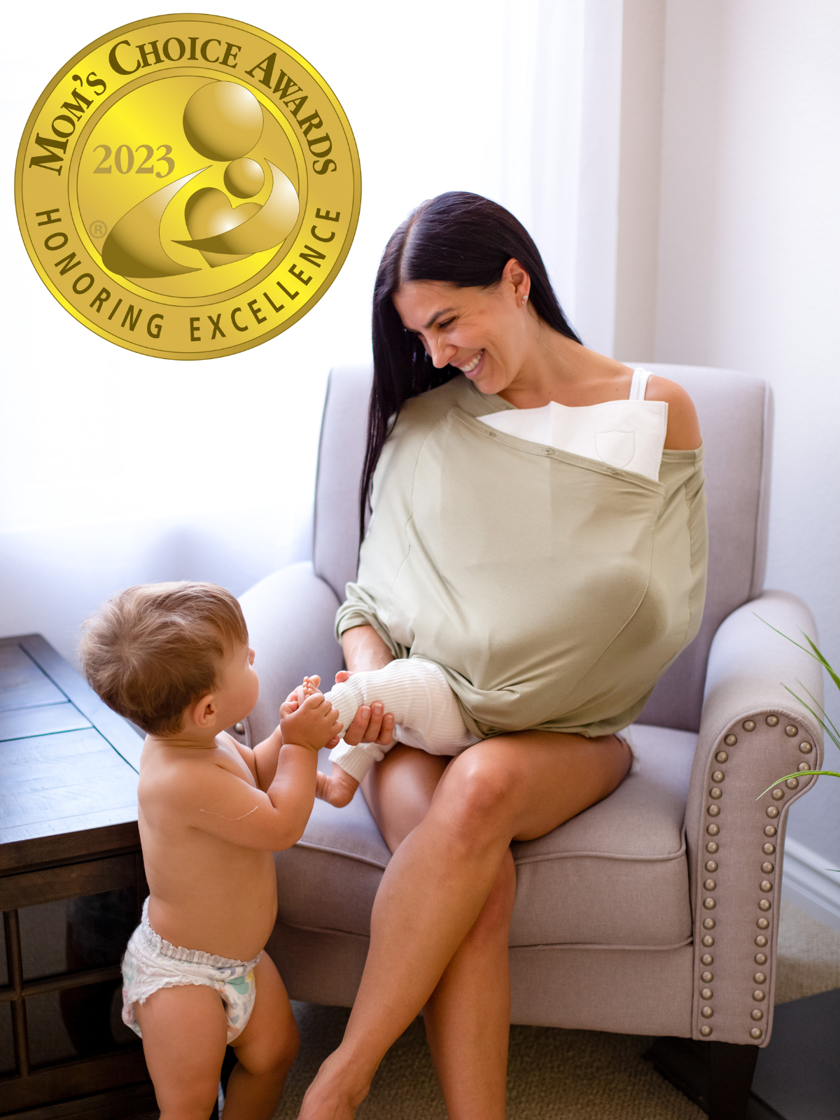 Snuggle Shield® LUXE Bamboo Multi-Use Antimicrobial Air Filtering Infant Cover
