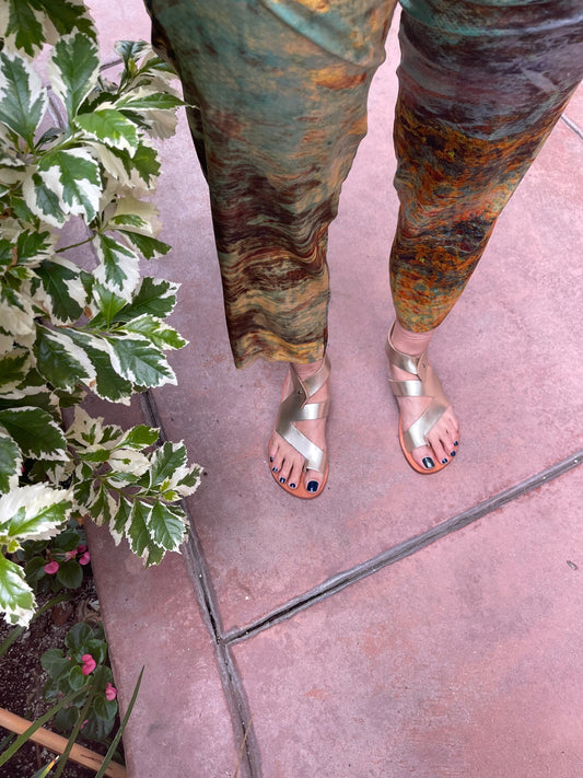 Ladies Vera Sandal - Gold Elegance