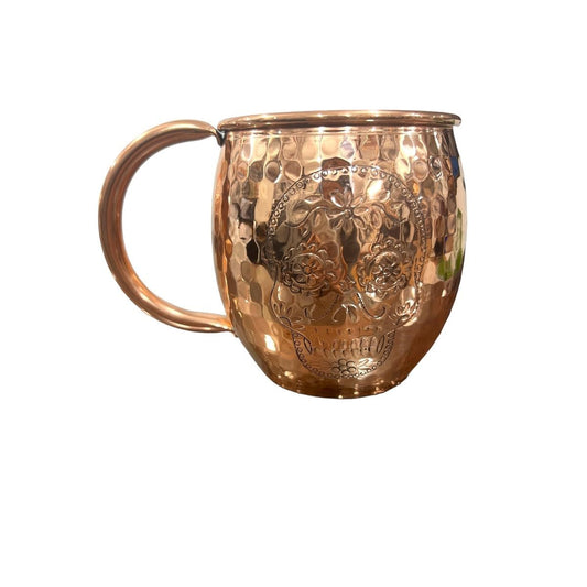 Skull Copper Barrel Mugs – Spooky Sips, Luxe Style